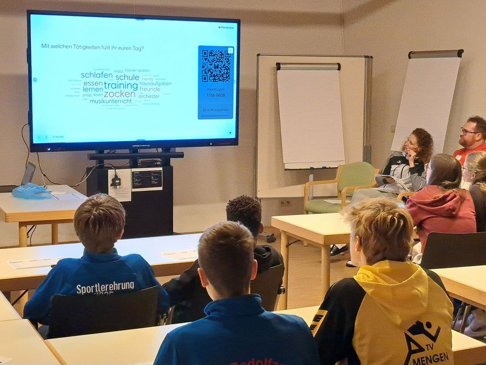 Beim Zeitmanagement-Workshop durfte ausnahmsweise mal das Handy eingesetzt werden ;-)