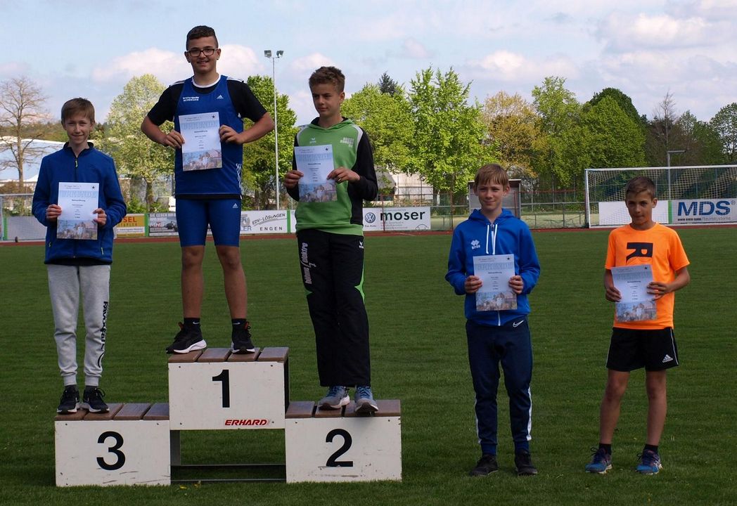 Leichtathletik-Fest in Engen trotz Wetterkapriolen