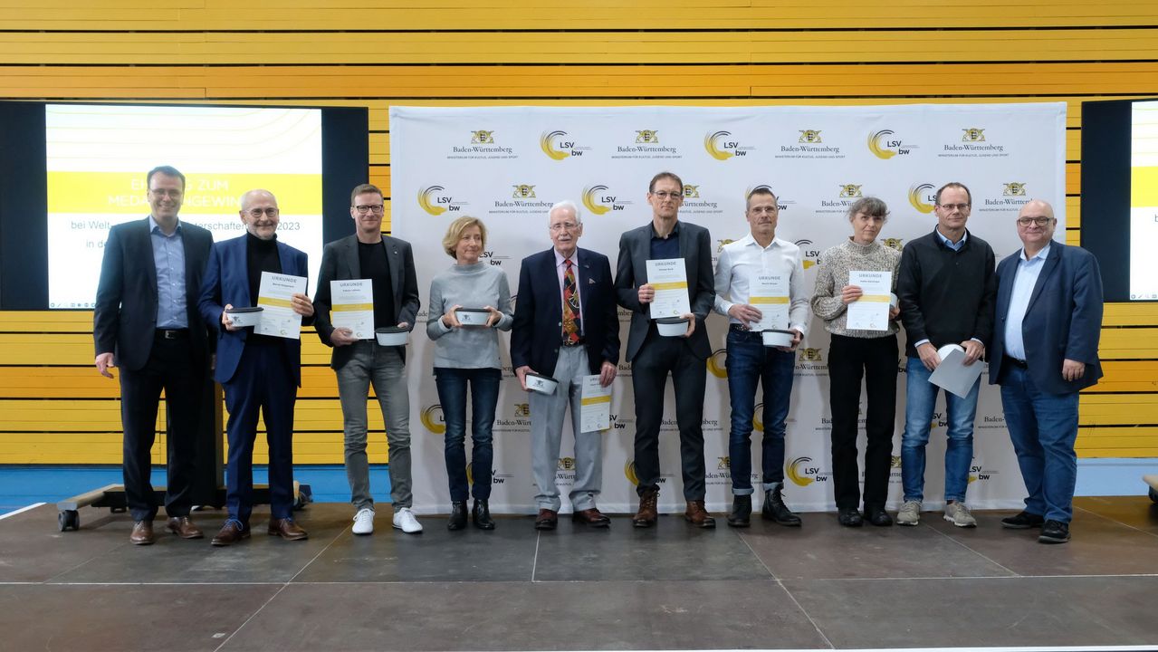 BW-Athlet:innen Ü50 wurden für internationale Titel geehrt