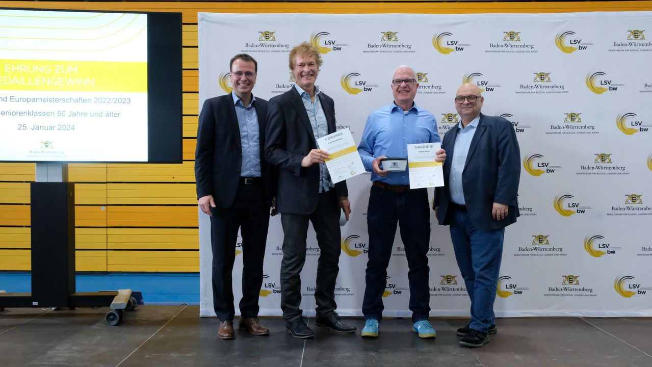 BW-Athlet:innen Ü50 wurden für internationale Titel geehrt