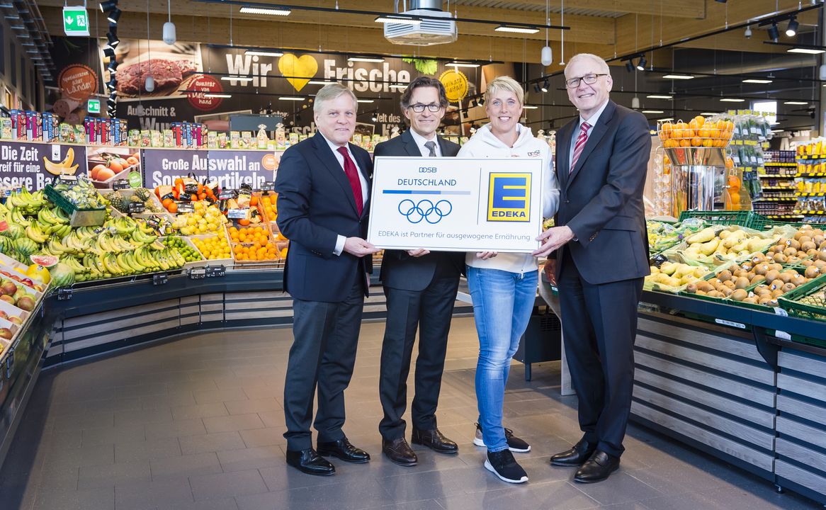 EDEKA Partner der Olympiamannschaft und für ausgewogene Ernährung