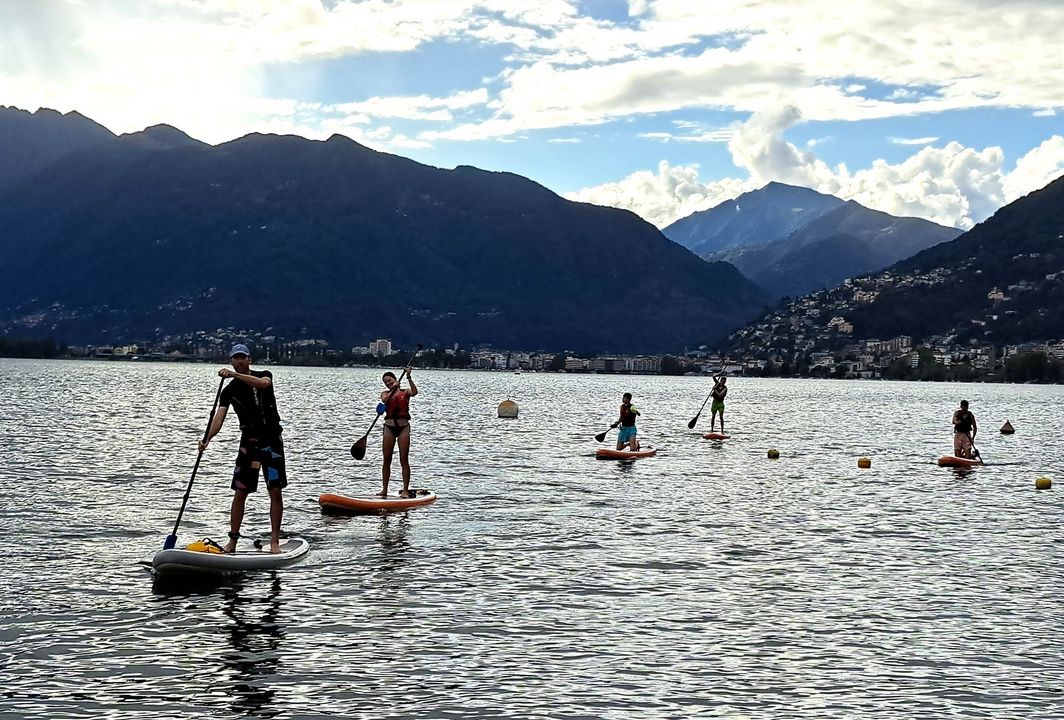 ... und dem großen Board, ...