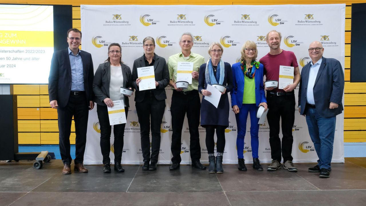 BW-Athlet:innen Ü50 wurden für internationale Titel geehrt