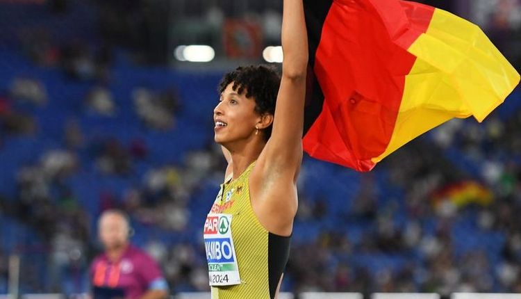 Malaika Mihambo (LG Kurpfalz) bei der EM 2024 in Rom 