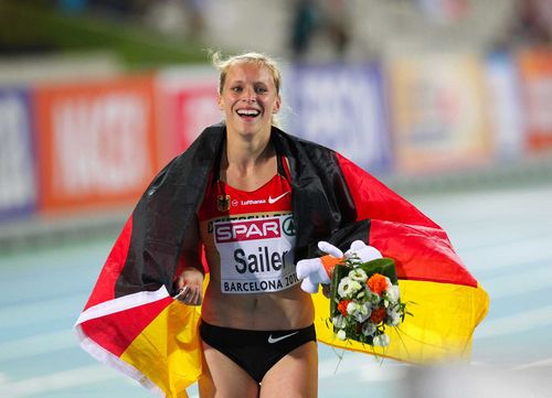 Die badischen Leichtathleten gratulieren Verena Sailer zum Titelgewinn über 100m und Christina Obergföll zur Silbermedaille im Speerwurf.