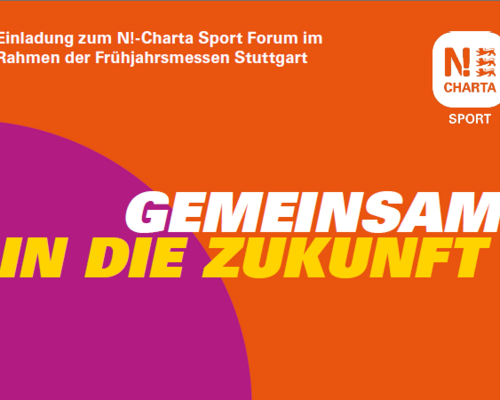 Einladung zum N!-Charta Sport Forum am 6. April in Stuttgart