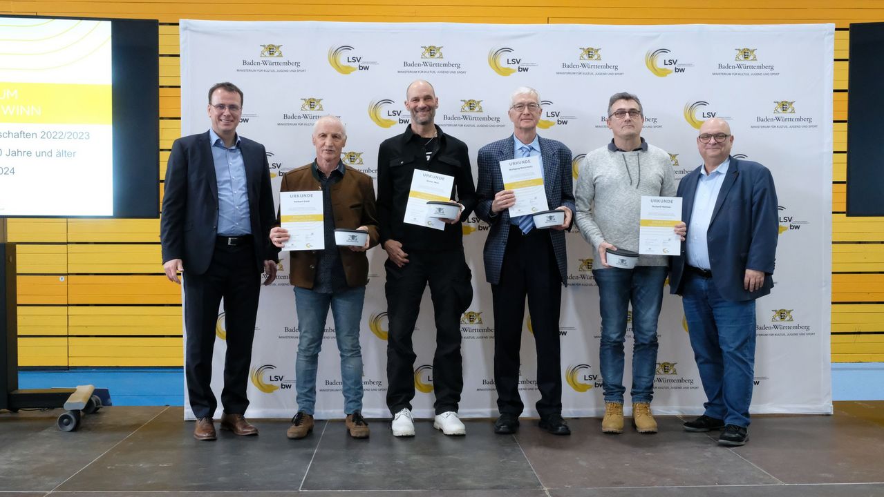 BW-Athlet:innen Ü50 wurden für internationale Titel geehrt