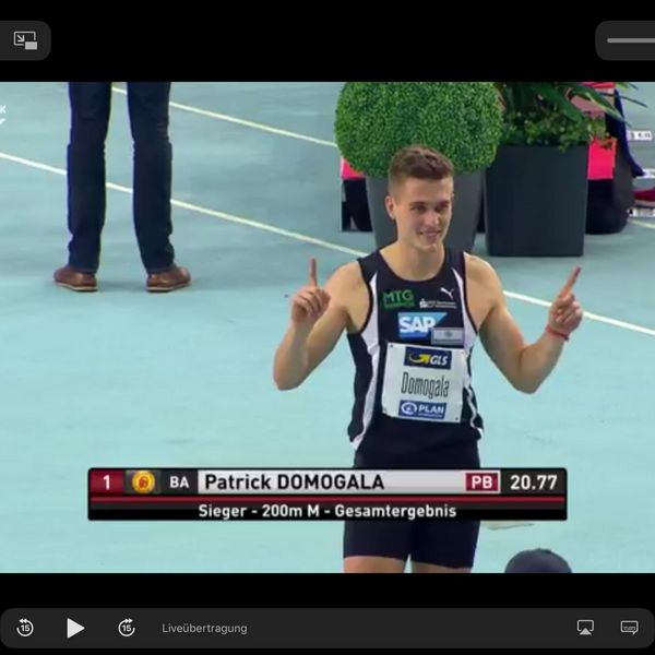 Patrick Domogala – der Weg vom Probetraining zum Deutschen Hallenmeister 2019