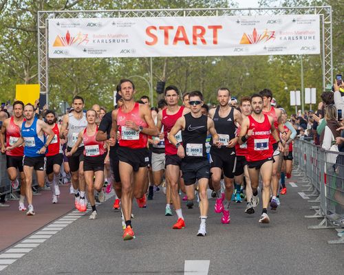 Teilnehmerrekord und starke sportliche Leistungen beim 42. Baden-Marathon