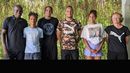 Die Leichtathletik-Familie Skupin-Alfa: Vater Marcus, Magnus, Malik, Milo, Vanda und Mutter Natalie (v. links)