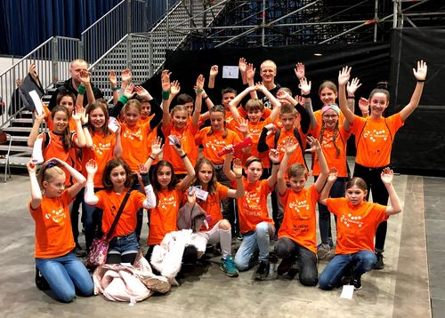 VR-Talentiade-Kids treffen die Stars beim Indoor Meeting in Karlsruhe