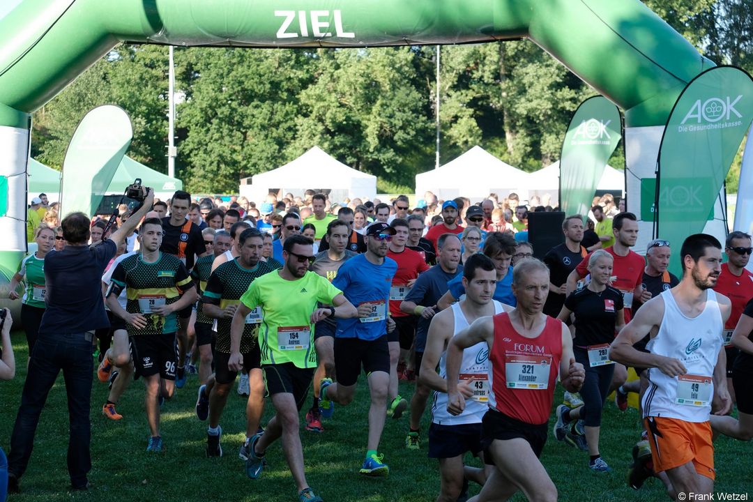 Ausgelassene Stimmung beim 3. AOK Firmenlauf Rastatt