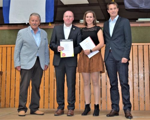 Ehrungsveranstaltung des TSV Meckesheim: Kathrin Benz und Wolfgang Ludwig ausgezeichnet