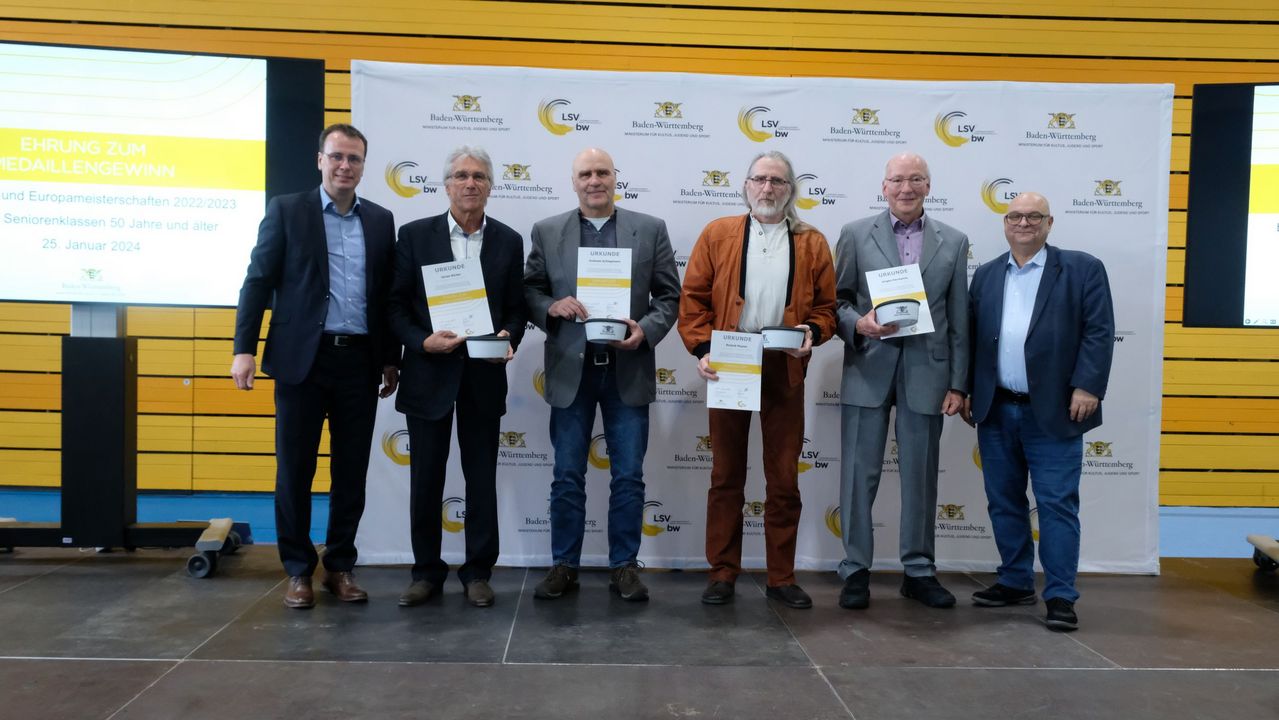 BW-Athlet:innen Ü50 wurden für internationale Titel geehrt
