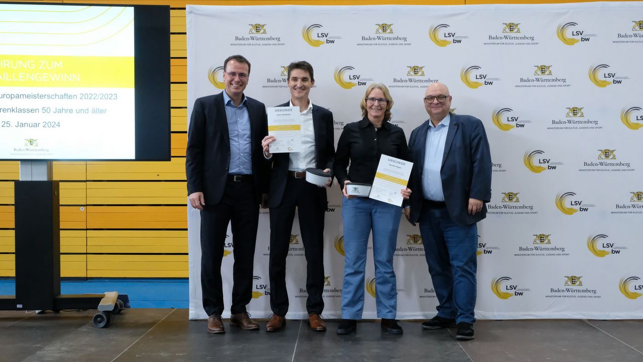 BW-Athlet:innen Ü50 wurden für internationale Titel geehrt