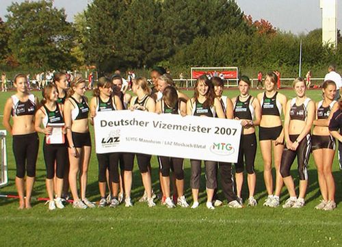 SG MTG Mannheim/LAZ Mosbach-Elztal Vizemeisterinnen<br>Bronze für MTG-Jungs