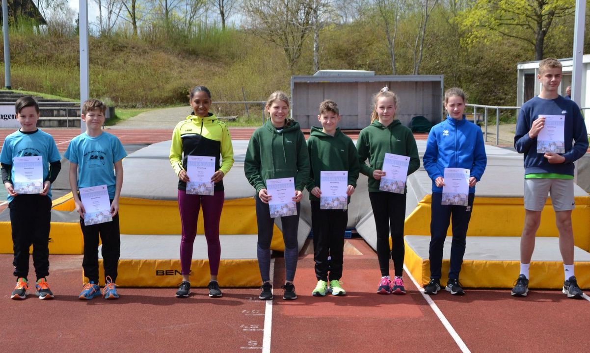 Der Stabhochnachwuchs zeigte ebenfalls starke Leistungen