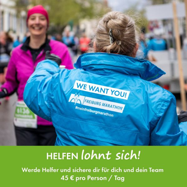 Werde Volunteer beim MEIN FREIBURG MARATHON 2024