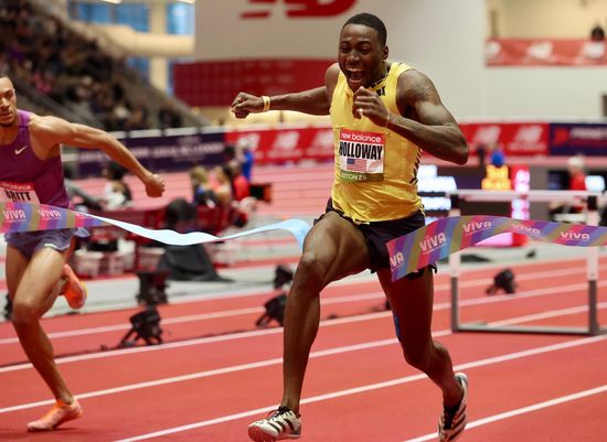 Weltrekordler Grant Holloway feiert beim INIT INDOOR MEETING über 60 Meter seine Karlsruhe-Premiere