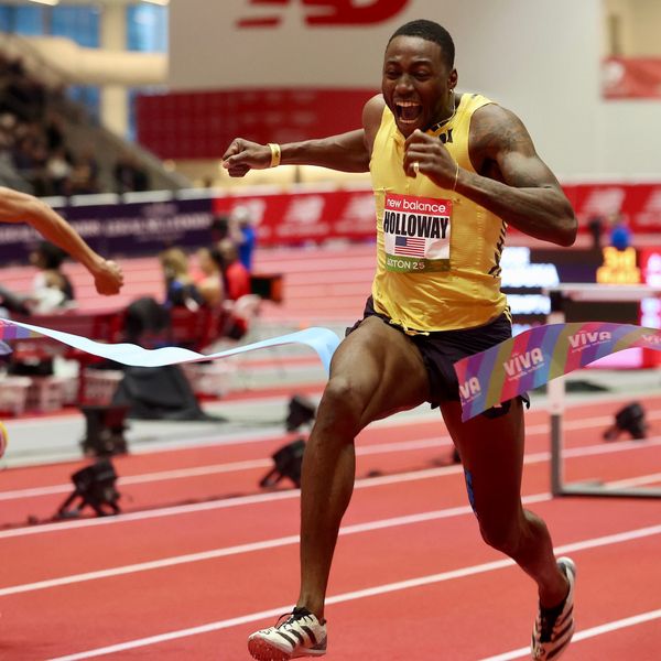 Weltrekordler Grant Holloway feiert beim INIT INDOOR MEETING über 60 Meter seine Karlsruhe-Premiere