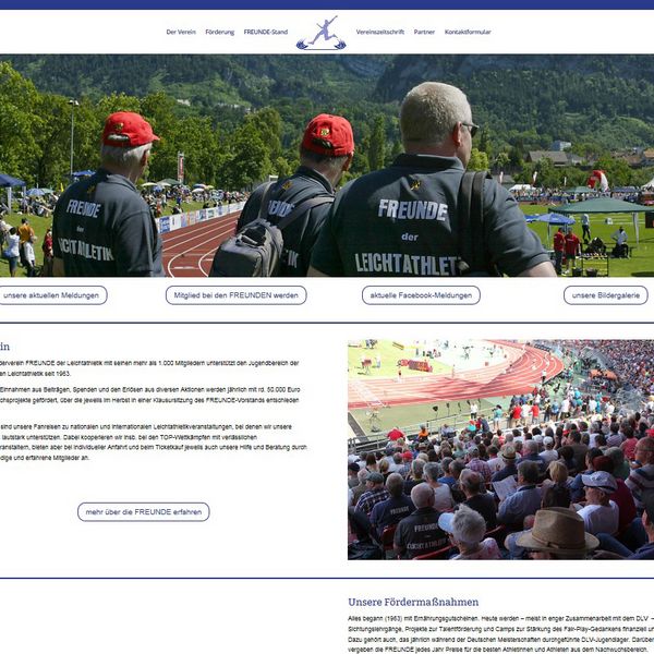 FREUNDE der Leichtathletik mit neuem Gesicht im Internet 