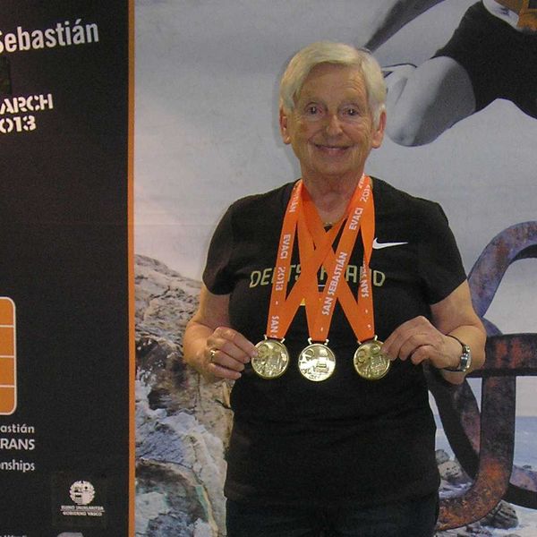 Gisela Theunissen dreifache Meisterin