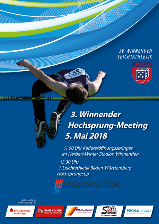 Der Team Hoch-Sprungcup feiert Premiere am 05. Mai in Winnenden