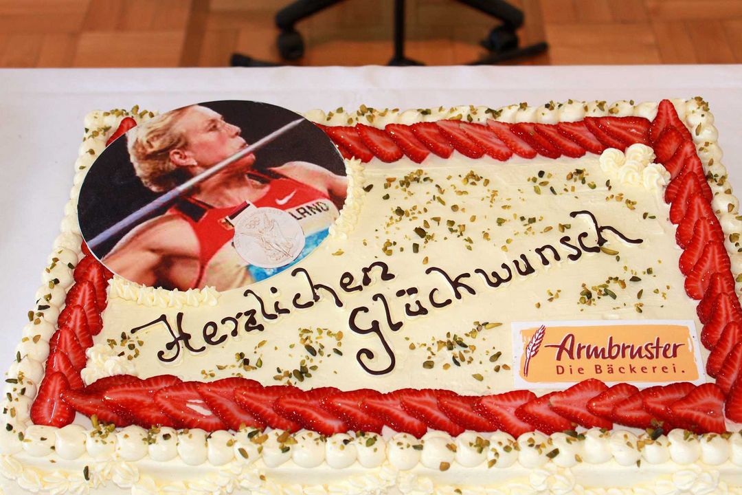 Christina Obergföll und Matthias Bühler geehrt