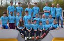 Die Teilnehmer am BW Stabi-Cup Teil 1 prasentierten sich im neuen Outfit im Hegau-Stadion in Engen