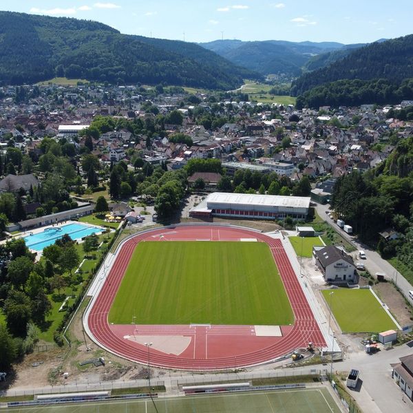 Haslach im Kinzigtal von oben.