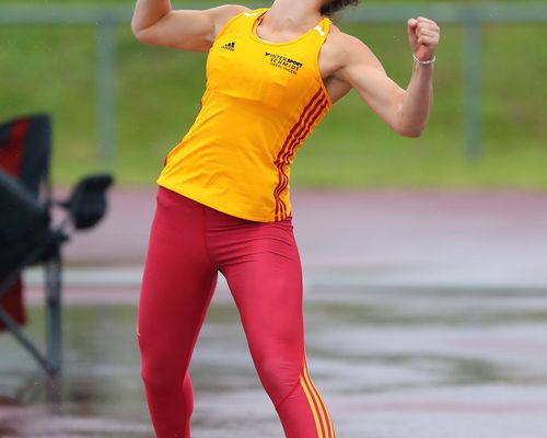 Mehrkämpferin Johanna Siebler vom LC Überlingen auf dem Weg zur EM